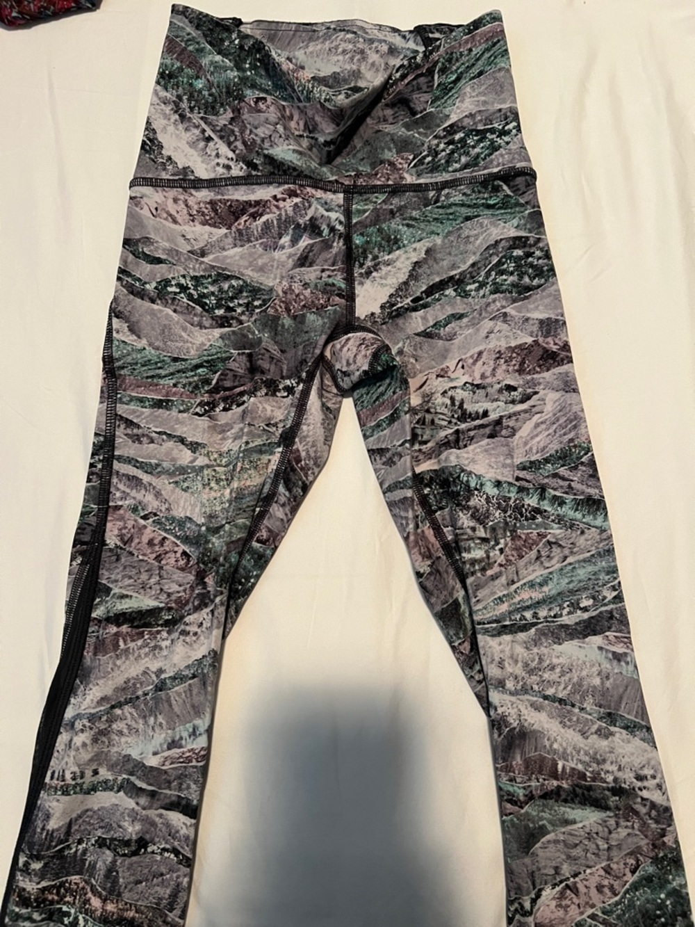 lululemon athletica High-Rise Patterned Leggings in Green, Gray, Black